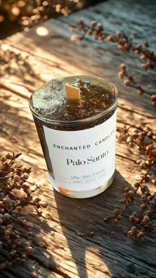 Palo Santo beverage candle